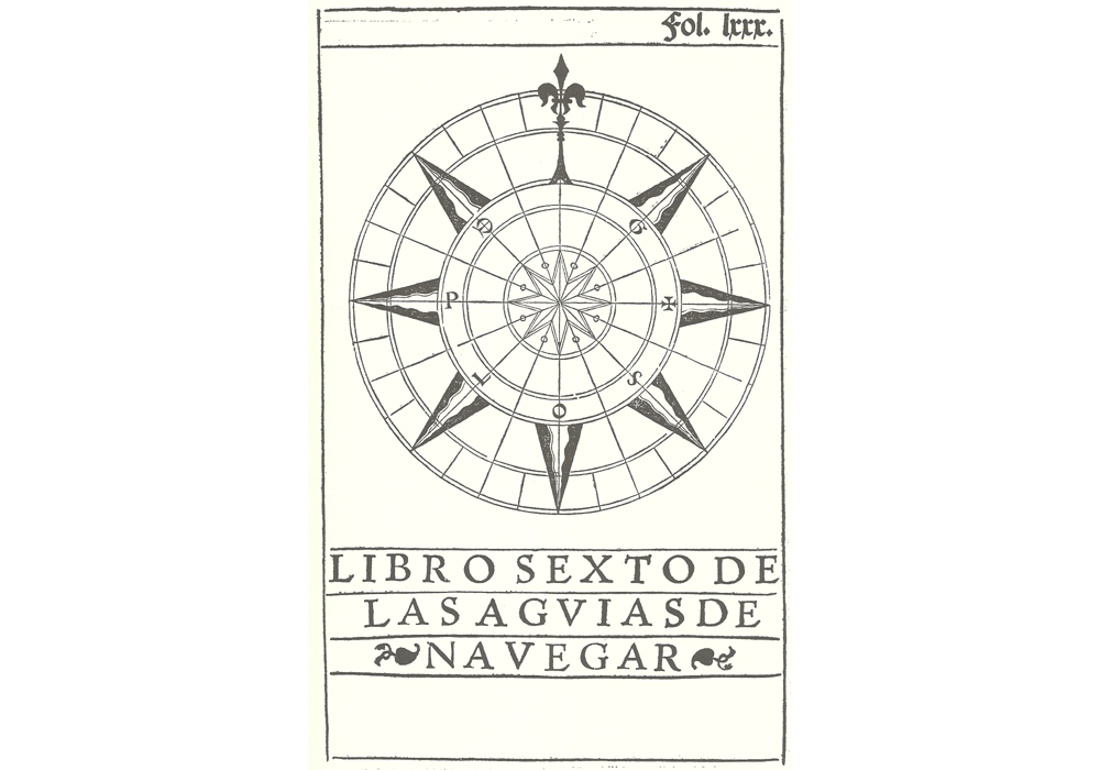  Arte navegar-Pedro Medina-Fernandez Cordoba-Incunables Libros Antiguos-libro facsimil-Vicent Garcia Editores-7 Agujas Compas.